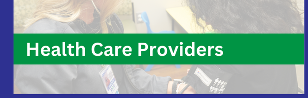 Health Care Providers Resource Hub Button